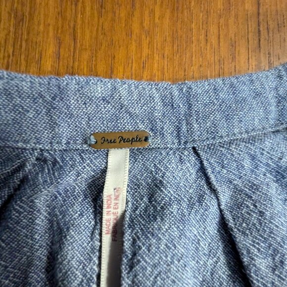 Free People Chambray Tunic Top - Picture 2 of 3